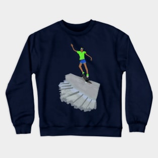 back side Will Smith grind Crewneck Sweatshirt